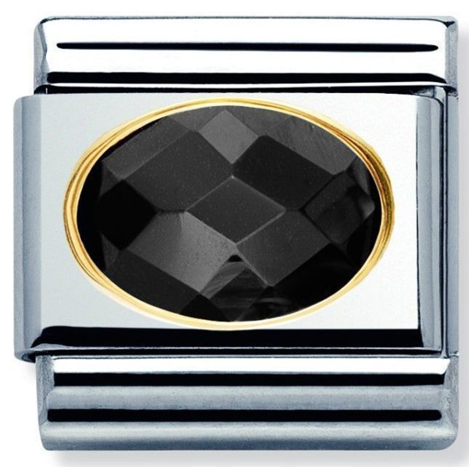 Nomination - Link 18K zawieszka złoto 'Czarna cyrkonia' 030601 011 biżuteria nomination nomination zawieszki nomination baza.jpg